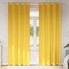 vidaXL Tende Blackout con Anelli 2 pcs Giallo senape 260 x 140 cm