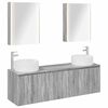 vidaXL Set di Armadi da Bagno 5 pcs Sonoma grigio Legno ingegnerizzato