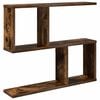 vidaXL Scaffale da parete Rovere Fumo 60 x 12 x 50,5 cm