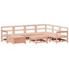 vidaXL Set Divani da Giardino 8 pz in Legno Massello Abete Douglas