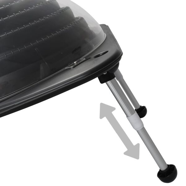 vidaXL Riscaldatore Solare per Piscina 75x75x36 cm HDPE in Alluminio