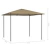 vidaXL Gazebo 3x3x2,6 m Grigio Talpa 160 g/m²