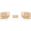 vidaXL Set Divani da Giardino 7 pz in Legno Massello di Pino