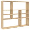 vidaXL Scaffale a Parete Rovere Sonoma 90x16x78cm in Legno Multistrato