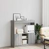 vidaXL Credenza Grigio Sonoma 92x33x100 cm in Legno Multistrato