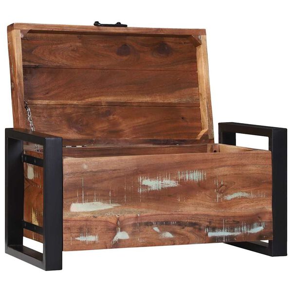 vidaXL Bauli Portaoggetti 60 x 30 x 30 cm Legno massello di recupero