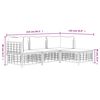 vidaXL Set Divani da Giardino 4 pz con Cuscini Antracite in Polyrattan