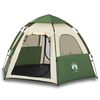 vidaXL Tenda da Campeggio Cabina 4 Persone Verde a Rilascio Rapido