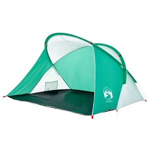vidaXL Tenda da Spiaggia 2 Persone Pop-Up Verde Mare Impermeabile