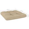 vidaXL Sedie da Giardino 2 pz e Cuscini Beige Legno Pino Impregnato