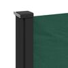 vidaXL Tenda da Sole Laterale Retrattile Verde Scuro 140x600 cm
