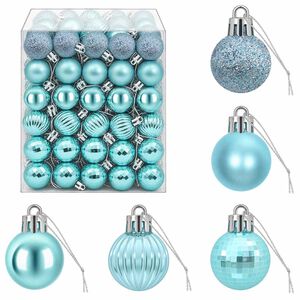 vidaXL Set di Palline di Natale 150 pz Turchese 3 cm Polistirolo