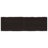 vidaXL Piano Tavolo Marrone Scuro 160x50x(2-6)cm Rovere Non Trattato