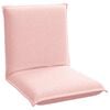 vidaXL Sedia a pavimento regolabile Rosa Tessuto in Lana di Pecora