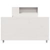 vidaXL Giroletto senza Materasso Bianco 100x200 cm Legno Massello Pino
