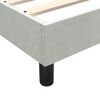 vidaXL Letto a Molle con Materasso e LED Grigio Chiaro 140x210cm Velluto
