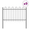 vidaXL Recinzione per Giardino BOXTEL 9 pz 15,3 x 1,2 m Grigio