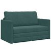 vidaXL Divano letto Verde Scuro 124 x 71 x 78 cm Velluto