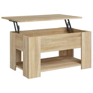 vidaXL Tavolino da Salotto Rovere Sonoma 79x49x41 cm Legno Multistrato
