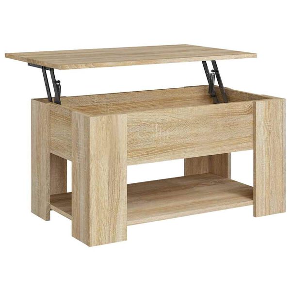 vidaXL Tavolino da Salotto Rovere Sonoma 79x49x41 cm Legno Multistrato