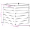 vidaXL Letto Rialzato da Giardino Ruggine 129x129x77 cm Acciaio Corten