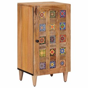vidaXL Credenza Naturale 40 x 33 x 75 cm Legno di mango massello