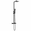 vidaXL Set di Sistema Doccia Termostatico Nero 25,5 x 46 x 123 cm
