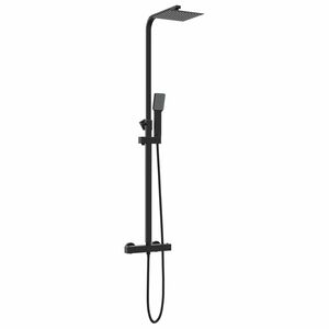 vidaXL Set di Sistema Doccia Termostatico Nero 25,5 x 46 x 123 cm