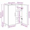 vidaXL Credenza Legno vecchio 70 x 34 x 90 cm Legno multistrato