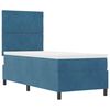 vidaXL Letto a molle con materasso Blu Scuro 80 x 200 cm Tessuto