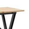 vidaXL Tavolo da Pranzo Telaio a X 100x50x75 cm Legno Pino e Acciaio
