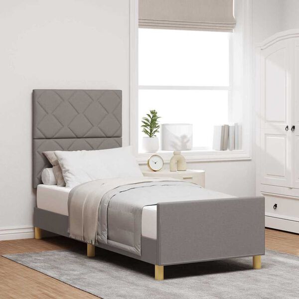 vidaXL Struttura del letto con testiera Talpa 80 x 200 cm Tessuto