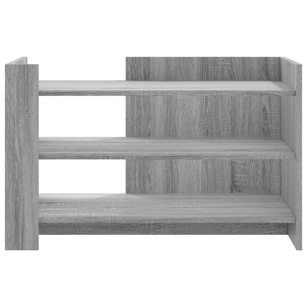 vidaXL Tavolino Salotto Grigio Sonoma 80x50x50 cm Legno Multistrato