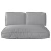 vidaXL Set di Cuscini 3 pcs Grigio Tessuto Oxford
