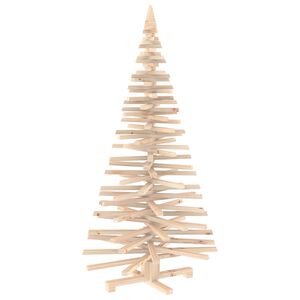 vidaXL Albero di Natale in legno KOTKA 150 cm Legno Massello di Pino