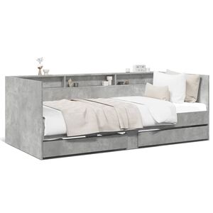 vidaXL Divano Letto con Cassetti senza Materasso 100x200 cm