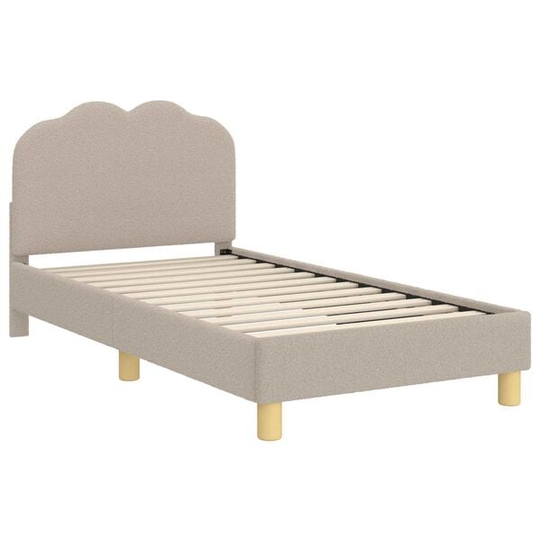 vidaXL Struttura letto bambini con testata Grigio chiaro 80 x 160 cm