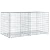 vidaXL Cesto Gabbione con Copertura 200x100x100 cm in Ferro Zincato
