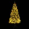 vidaXL Albero di Natale Preilluminato con Pigne Verde 225 cm PVC e PE