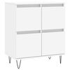 vidaXL Credenza Bianca 60x35x70 cm in Legno Multistrato