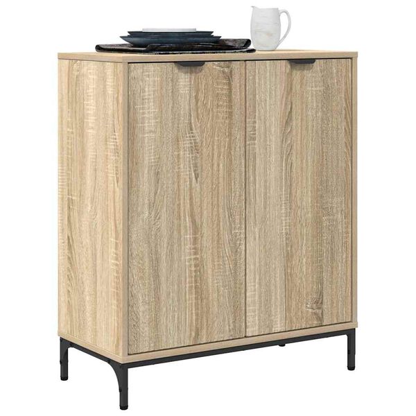 vidaXL Credenza Rovere Sonoma 69,5 x 33 x 82 cm Legno multistrato