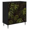 vidaXL Credenza ELBURG Rovere Nero 69 x 33 x 76 cm