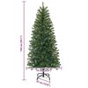vidaXL Albero di Natale artificiale con 150 LED Verde 150 cm PE e PVC