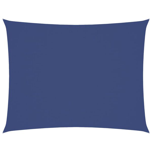 vidaXL Parasole a Vela Oxford Rettangolare 5x6 m Blu