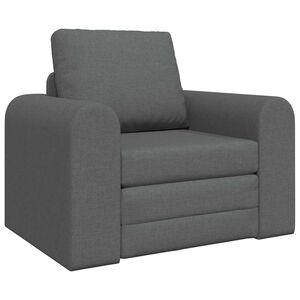 vidaXL Divano letto Grigio scuro 98 x 71 x 83 cm Tessuto