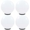 vidaXL Set Lampade a LED Sferiche 4 pz 40 cm in PMMA