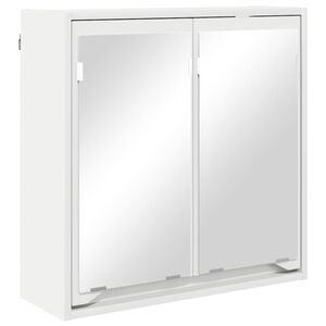 vidaXL Mobiletto per specchio da bagno Bianco 60 x 20 x 60 cm