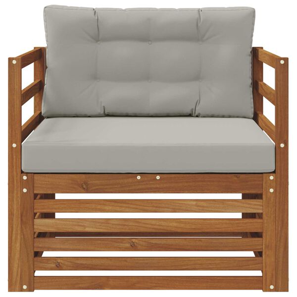 vidaXL Set di divani da esterno Legno di Acacia Massello e Poliestere