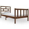 vidaXL Giroletto senza Materasso Ambra in Legno Massello 90x200 cm