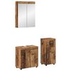 vidaXL Set di mobili per il bagno TULUM 3 pz Legno vecchio